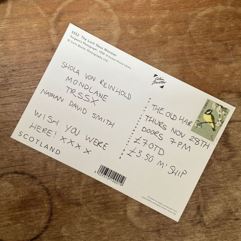 Events Research Programme: Shola Von Reinhold, TRSSX, Mondlane, Nathan David Smith