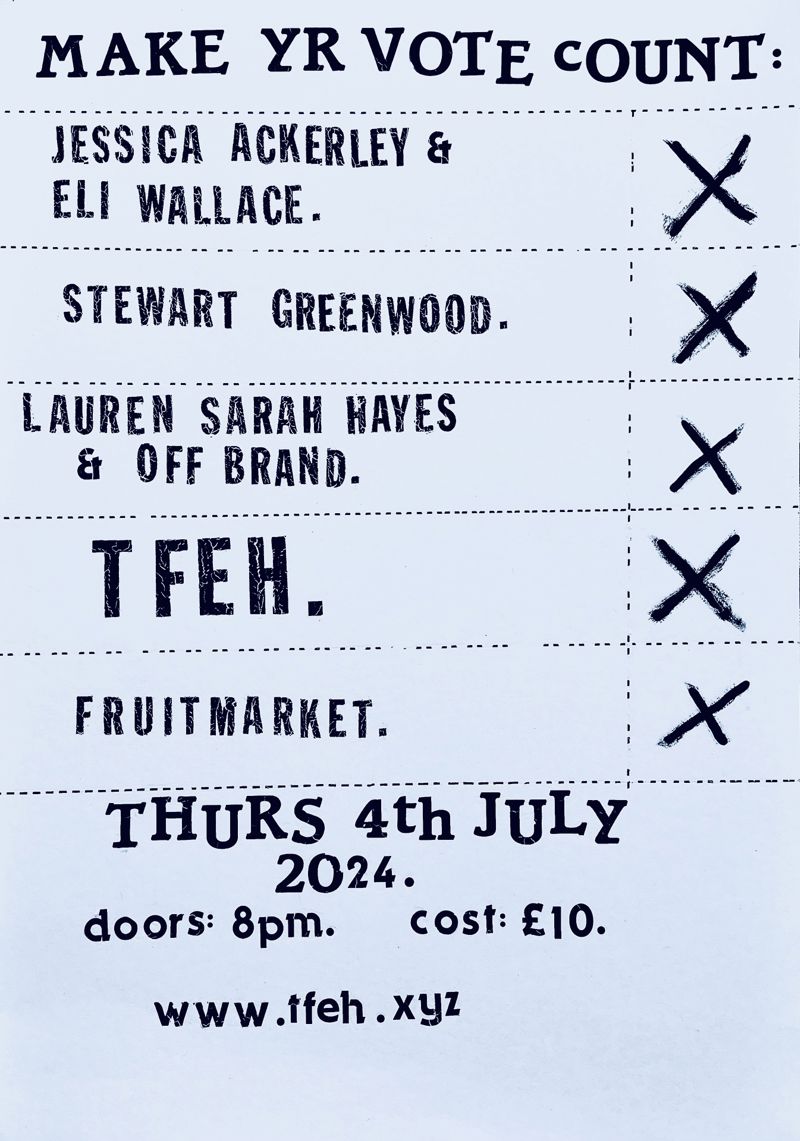 JESSICA ACKERLEY & ELI WALLACE / STEWART GREENWOOD / LAUREN SARAH HAYES & OFF BRAND .