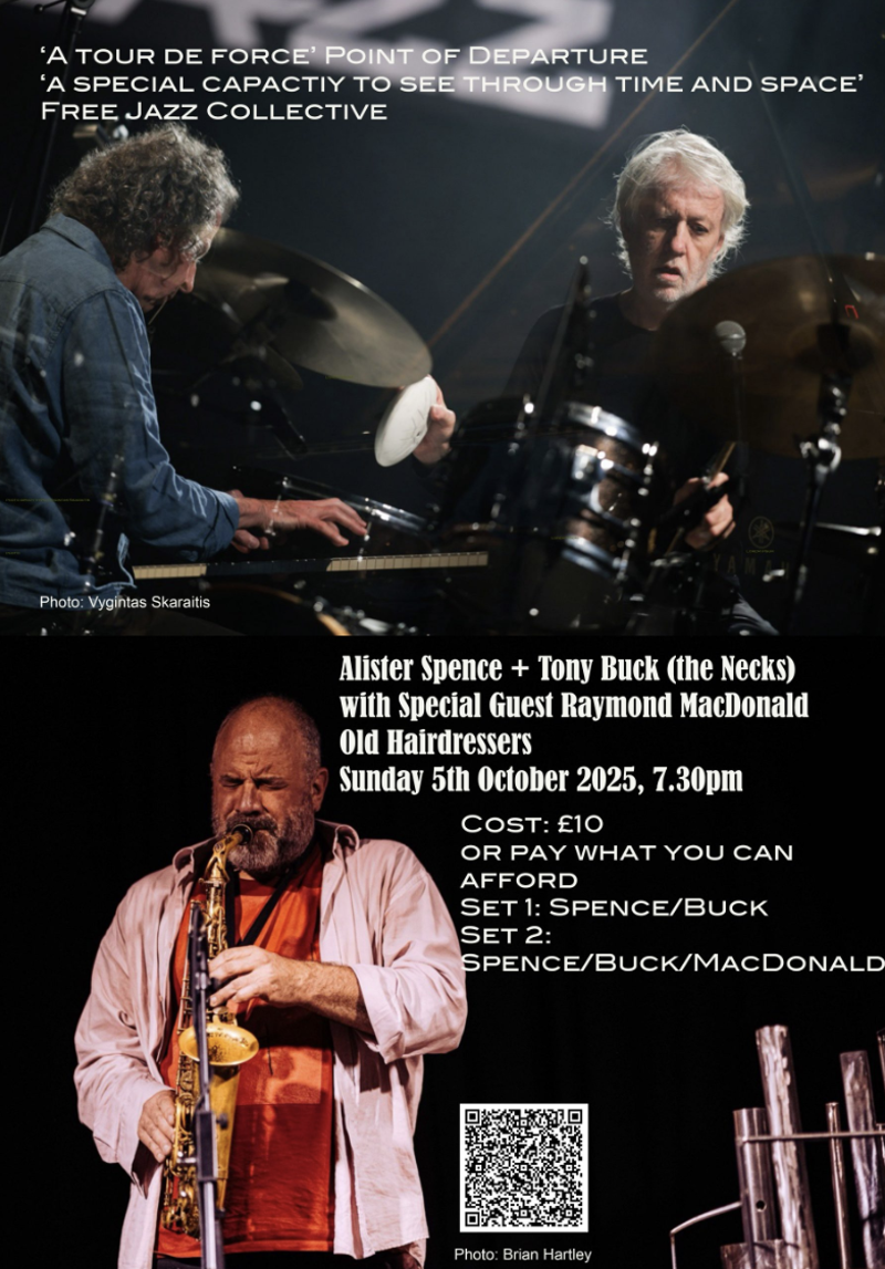 Alister Spence + Tony Buck (the Necks) with special guest Raymond MacDonald
