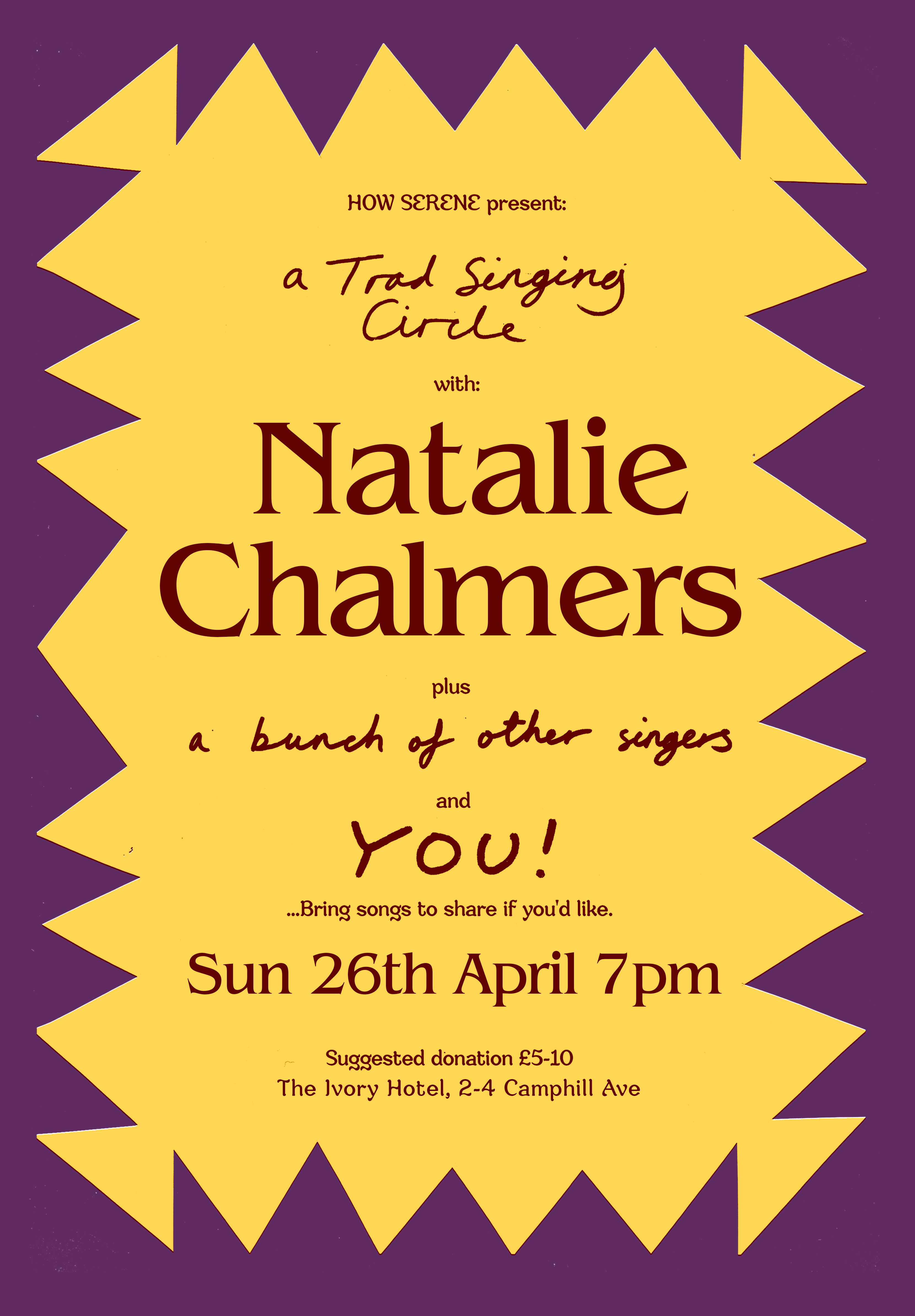 HOW SERENE singing circle with Natalie Chalmers