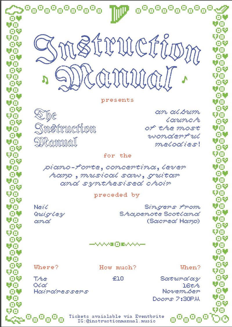 Instruction Manual, Neil Quigley, Shapenote Scotland