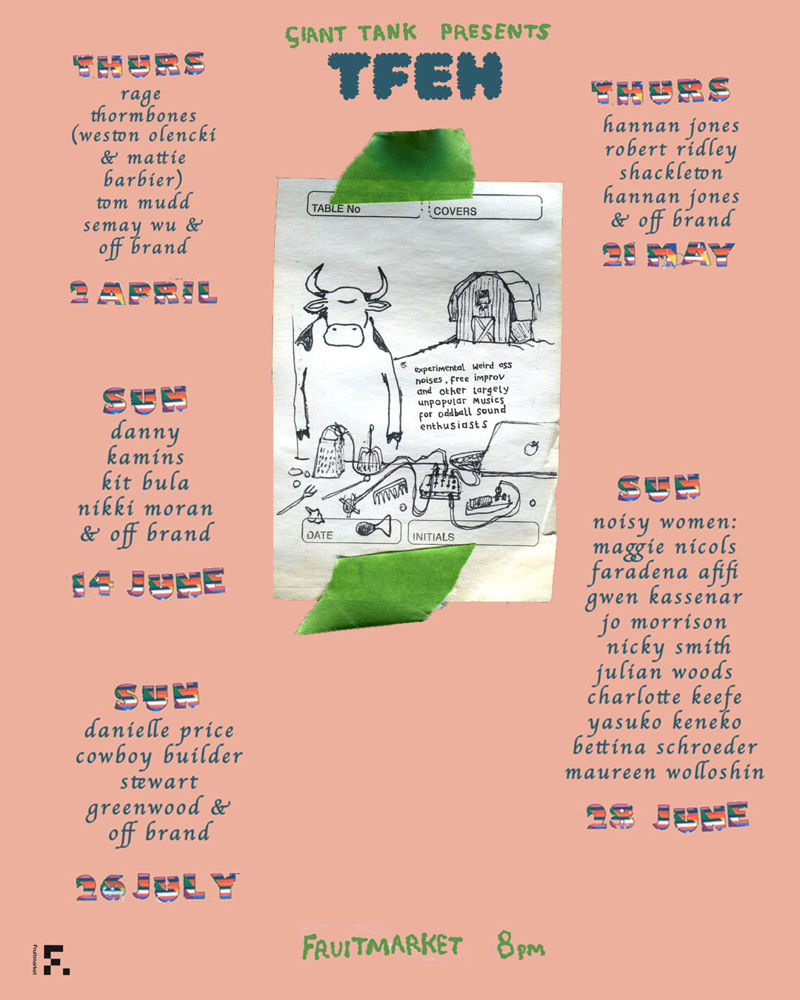 2026-04-02 TFEH presents: RAGE THROMBONES (WESTON OLENCKI & MATTIE BARBIER) / TOM MUDD / SEYMAY WU & OFF BRAND .