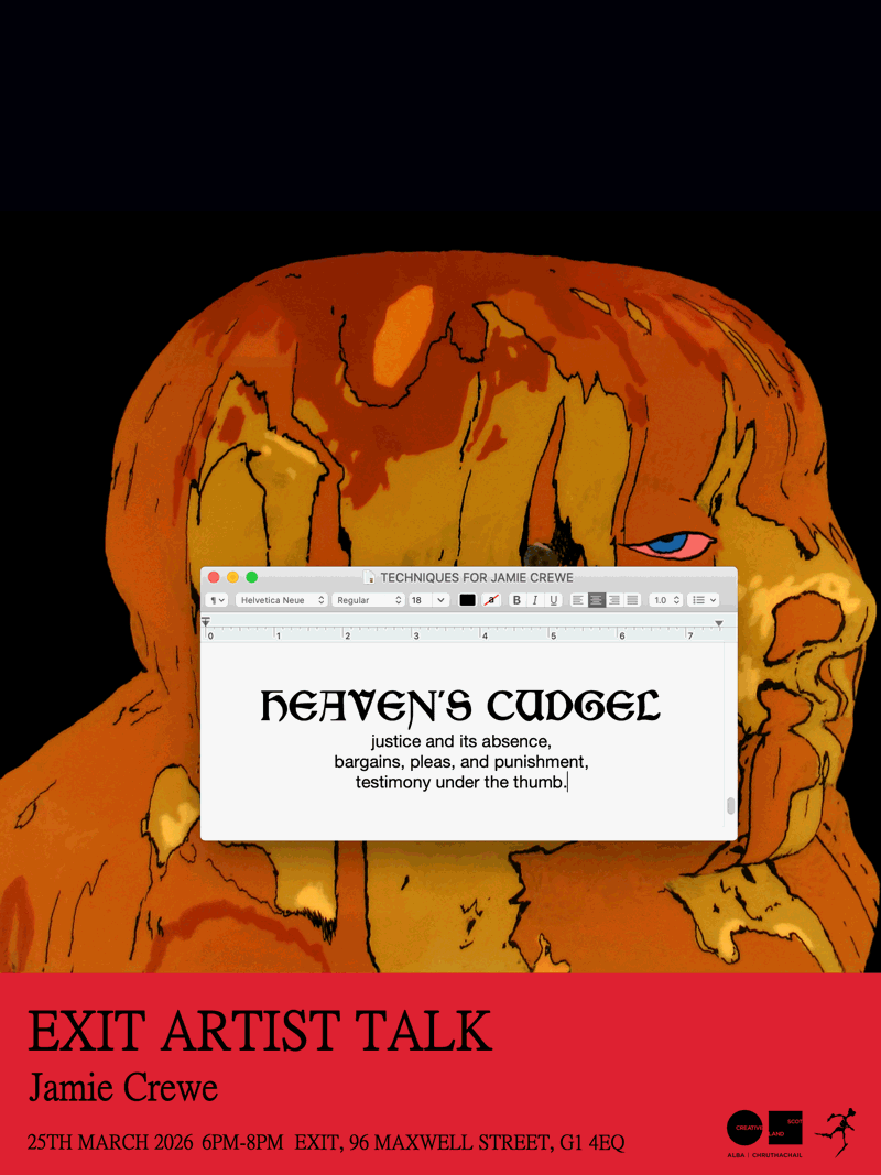 2026-03-25 EXIT Artist Talk - Jamie Crewe