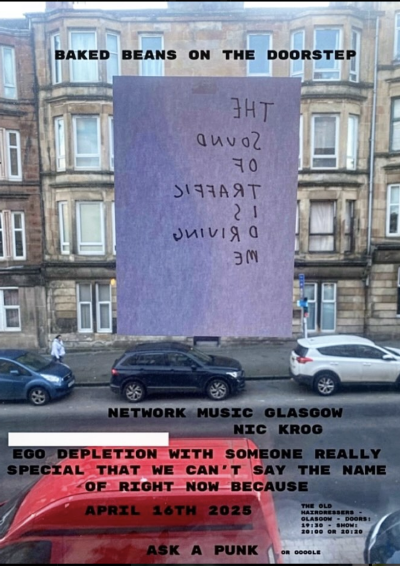 NETWORK MUSIC GLASGOW / NIC KROG / EGO DEPLETION / SECRET GUEST