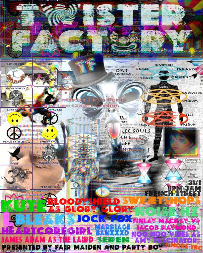 Jock Fox, Heartcoregirl, KUTE, Bleaks, L, Marriage Banxxxd, Sweætshops, Amy Fascinator, Noise Hz, Seren, James Adam as the Laird, Glory Glory (Bloodyshield), Finlay MacKay Vs Jacob Raymond + More TBA 