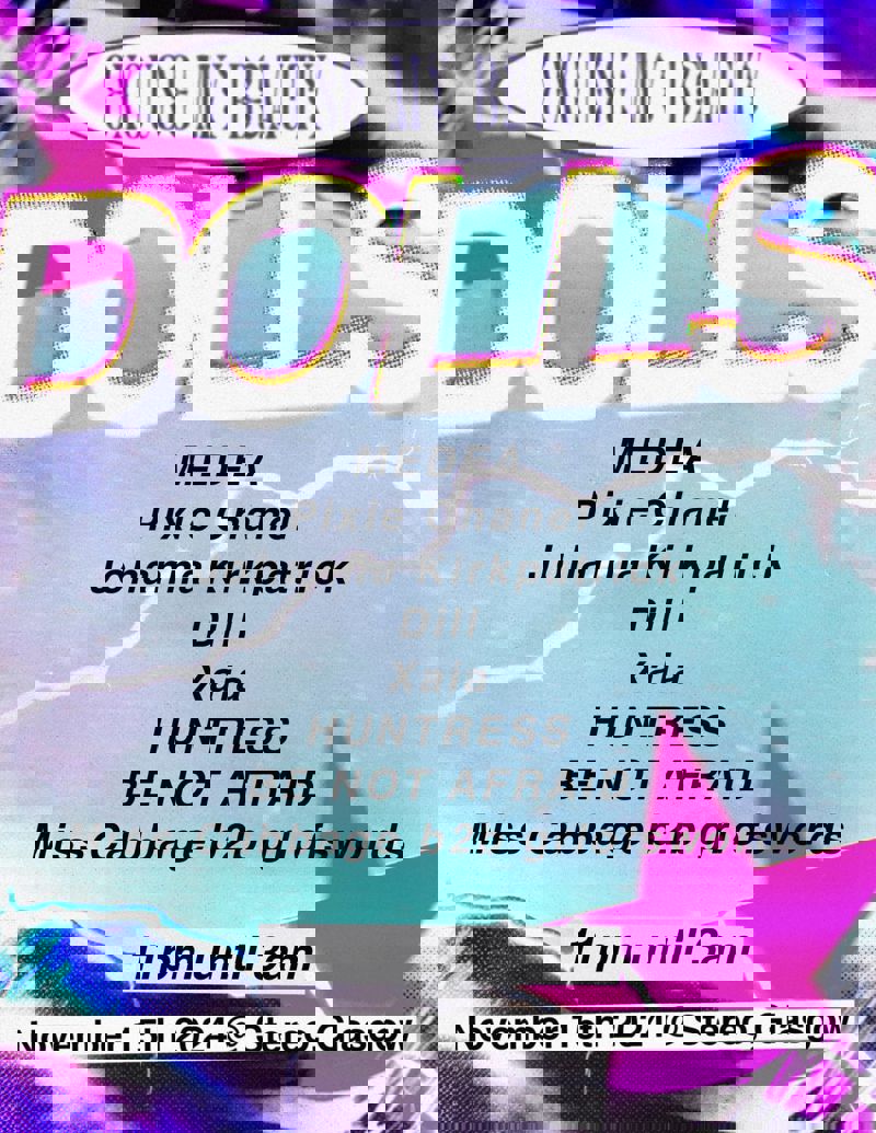 Miss Cabbage b2b grlofswords, HUNTRESS, BE NOT AFRAID, Xaia, Medea, Pixie, and more TBA