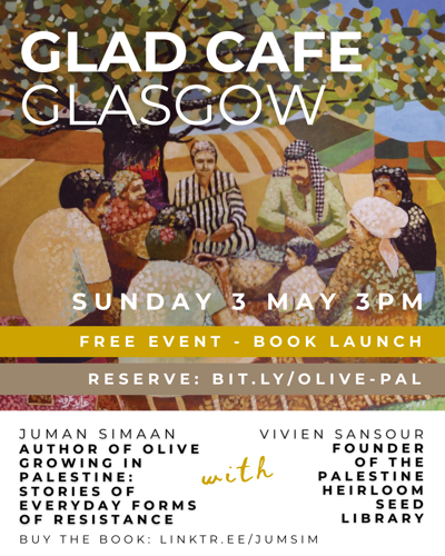 Book launch: Olive Growing in Palestine: Stories of Everyday Forms of Resistance