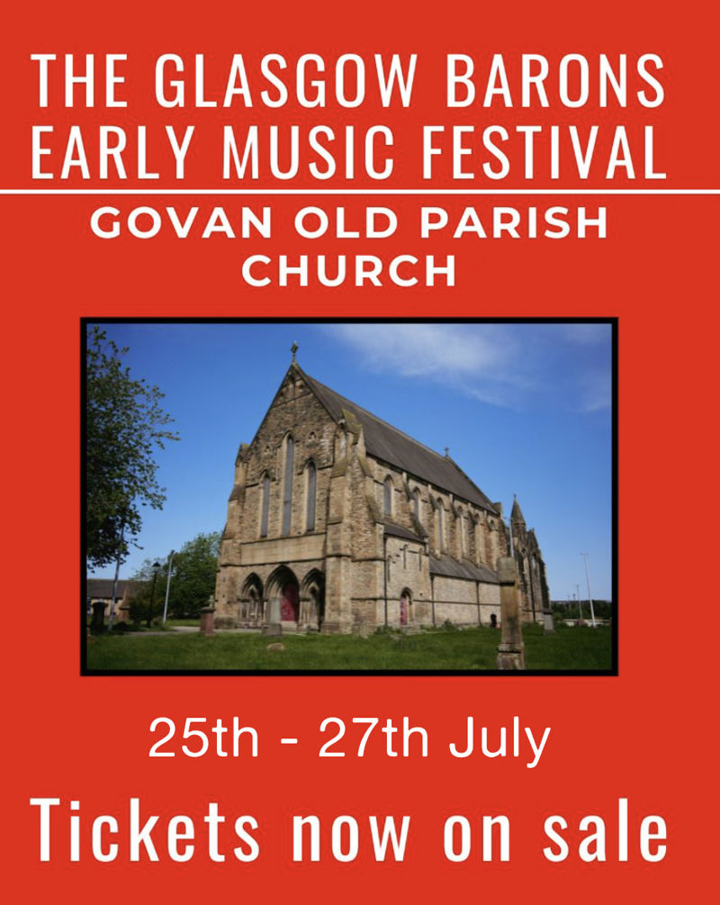 The Dunedin Consort, The Wallace Collection, Iuchair Ensemble, The Hepburn IV, Benjamin Shute and Mhairi Lawson with Alex McCartney.